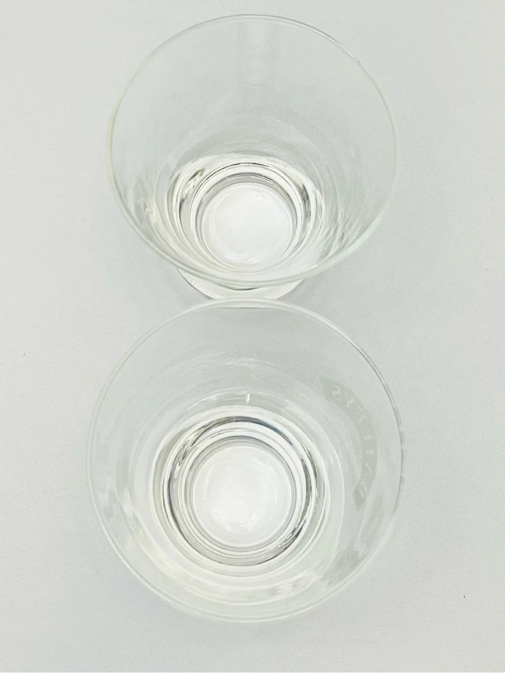 Vintage Baileys Irish Cream Flared Rocks Glasses Tapered Tumblers Set of 2